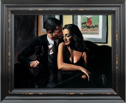 Proposal at Hotel Du Vin by Fabian Perez - Framed Hand Finished Limited Edition on Canvas